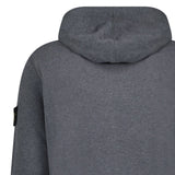 Stone Island Brushed Zip Organic Cotton Hooded Sweatshirt Dark Grey - Boinclo - Outlet Sale Under Retail