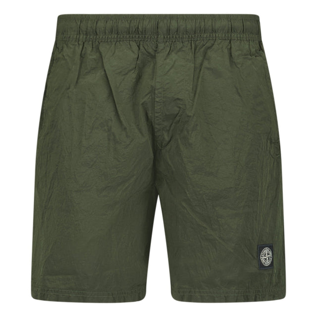 Stone Island Chrome Swim Shorts Khaki - Boinclo ltd - Outlet Sale Under Retail