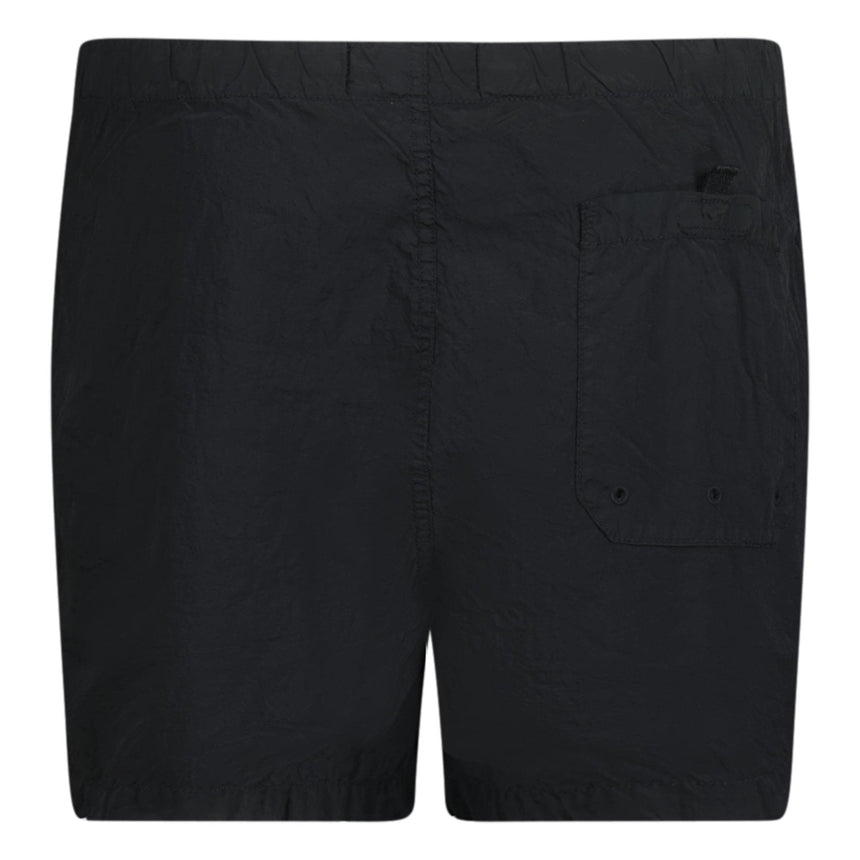 Stone Island Chrome Swim Shorts With Buttons Black - Boinclo - Outlet Sale Under Retail