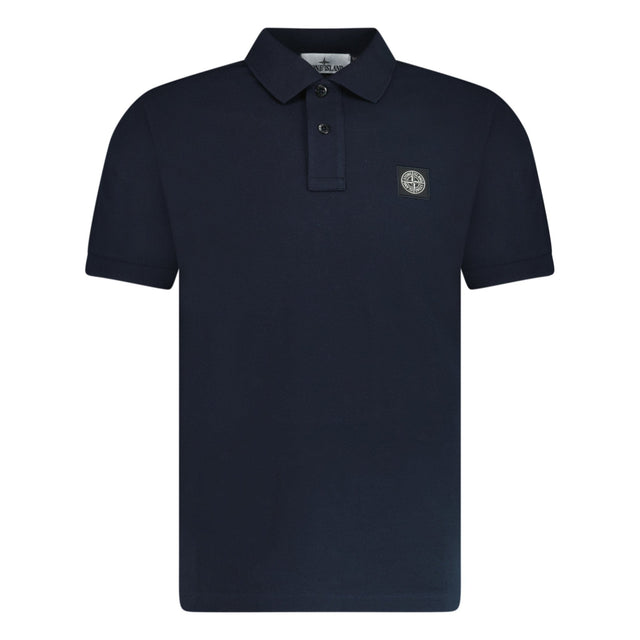 Stone Island Compass Badge Polo T-Shirt Slim Fit Navy - Boinclo - Outlet Sale Under Retail