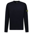 Stone Island Compass - Badge Wool Blend Jumper Navy - Boinclo - Outlet Sale Under Retail