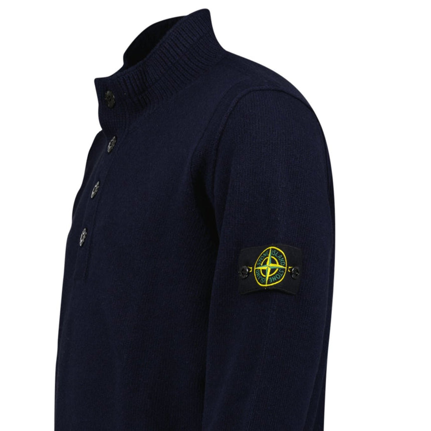 Stone Island Full Zip Up Knit Button Cardigan Navy - Boinclo - Outlet Sale Under Retail