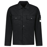 Stone Island Ghost Compass Twill Wool - TC Overshirt Black - Boinclo - Outlet Sale Under Retail