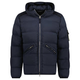 Stone Island Hooded Puffer Jacket In Seamless Tunnel Nylon Navy - Boinclo - Outlet Sale Under Retail