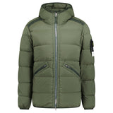 Stone Island Hooded Puffer Seamless Tunnel Nylon Musk Green - Boinclo - Outlet Sale Under Retail