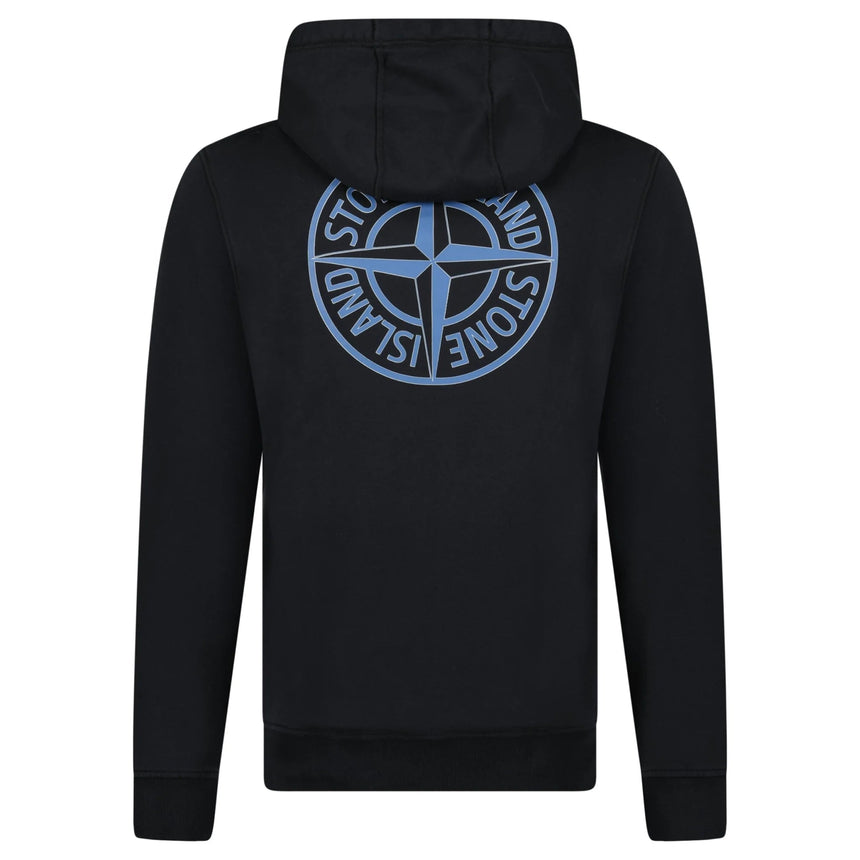 Stone Island Institutional Two Print Hoodie in Black - Boinclo - Outlet Sale Under Retail