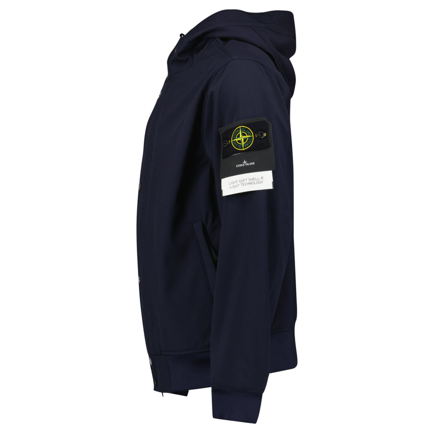 Stone Island Light Soft Shell - R e.dye Jacket in Navy - Boinclo - Outlet Sale Under Retail