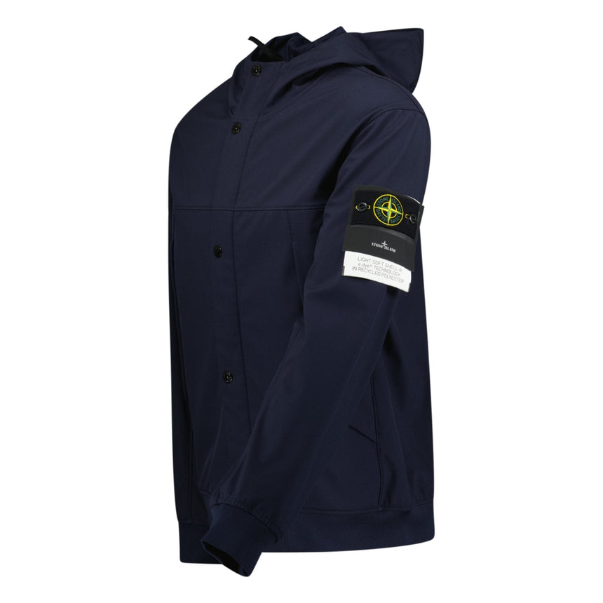 Stone Island Light Soft Shell - R Jacket Navy - Boinclo - Outlet Sale Under Retail