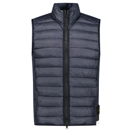 Stone Island Loom Woven Chambers R - Nylon Gilet Navy - Boinclo - Outlet Sale Under Retail