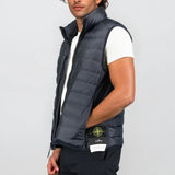 Stone Island Loom Woven Chambers R - Nylon Gilet Navy - Boinclo - Outlet Sale Under Retail