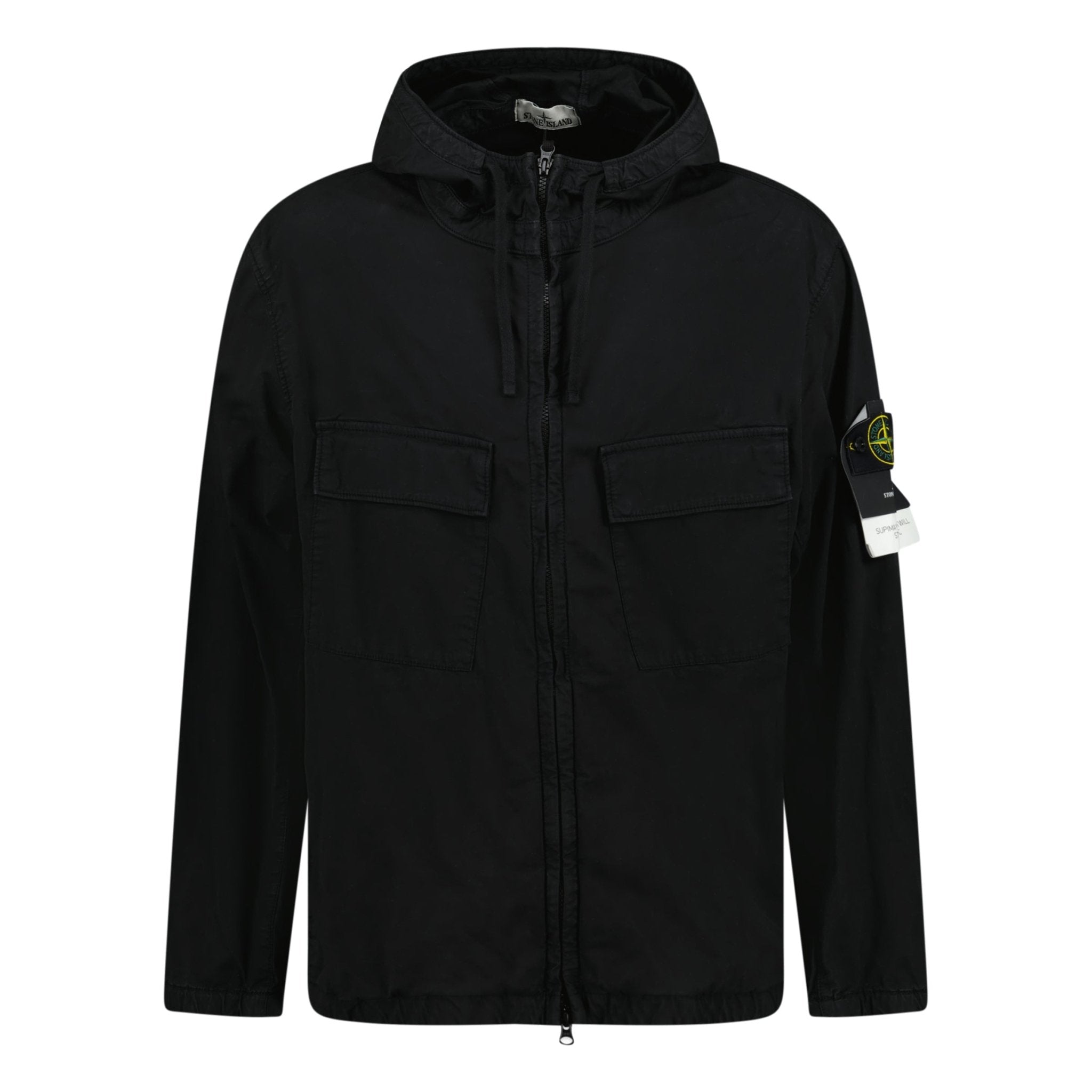 Color variation of Micro Twill Full Zip Hooded Jacket Black