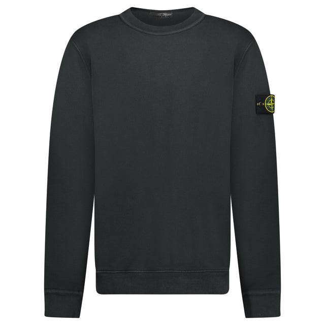 Stone Island Old Effect Crewneck Sweatshirt Lead Grey - Boinclo - Outlet Sale Under Retail