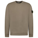 Stone Island Old Effect Crewneck Sweatshirt Walnut Brown - Boinclo - Outlet Sale Under Retail