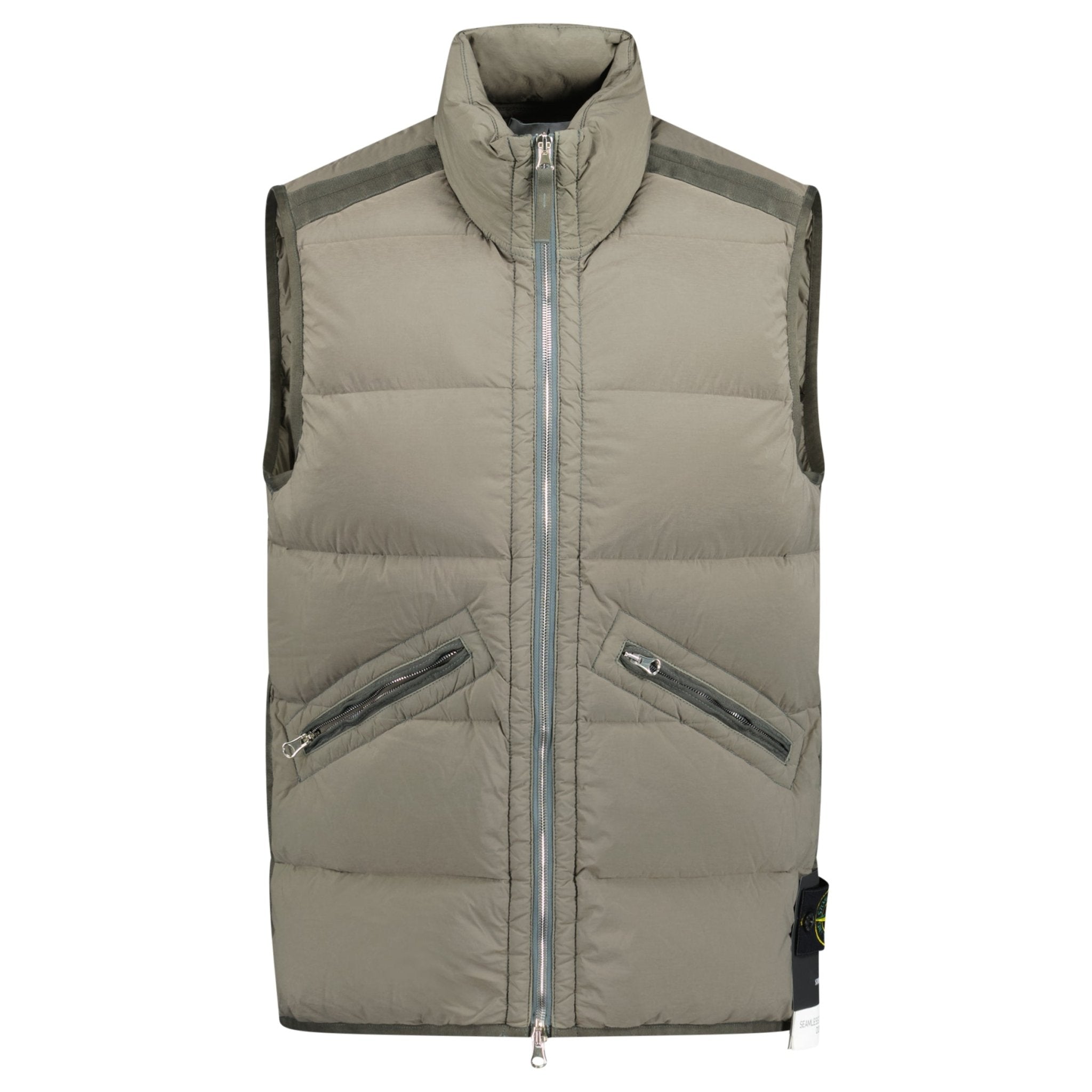 Color variation of Puffer Seamless Tunnel Nylon Gilet Brown