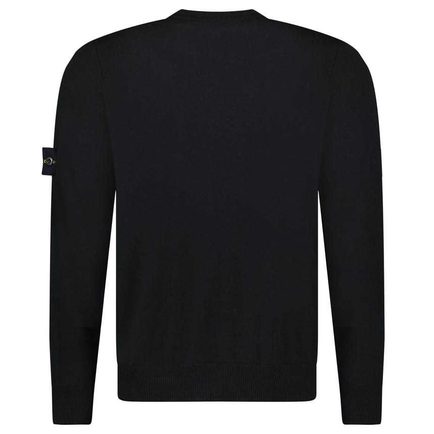 Stone Island Pure Light Wool Crewneck in Black - Boinclo - Outlet Sale Under Retail