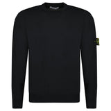 Stone Island Pure Light Wool Crewneck in Black - Boinclo - Outlet Sale Under Retail