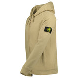 Stone Island Stone Island Zip Hooded Sweatshirt Biscuit - Boinclo - Outlet Sale Under Retail