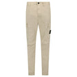 Stone Island Stretch Organic Broken Twill Cotton 'OLD' Effect Cargo Trousers in Beige - Boinclo - Outlet Sale Under Retail