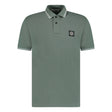 Stone Island Stripe Collar Polo T - Shirt Slim Fit Olive - Boinclo ltd - Outlet Sale Under Retail