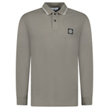 Stone Island Twin Tip Long Sleeve Polo - Shirt Walnut Brown - Boinclo - Outlet Sale Under Retail