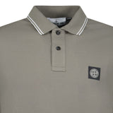 Stone Island Twin Tip Long Sleeve Polo - Shirt Walnut Brown - Boinclo - Outlet Sale Under Retail