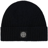 Stone Island Wool Beanie Hat Black - Boinclo - Outlet Sale Under Retail