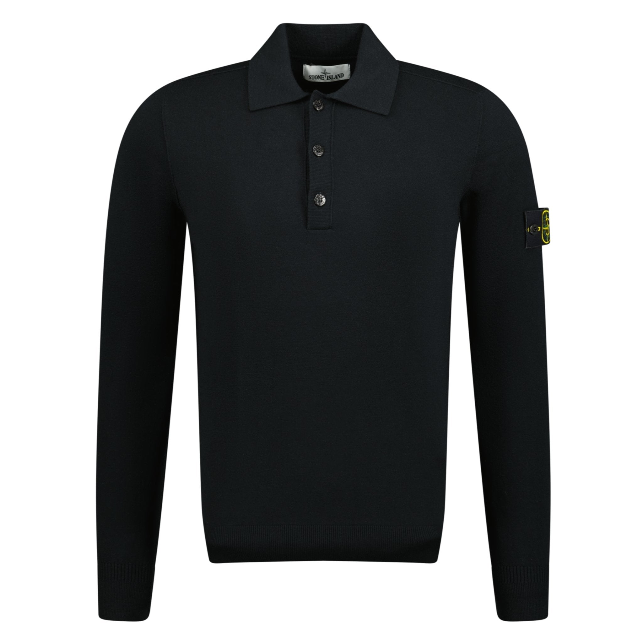 Color variation of Wool Polo-Shirt Black