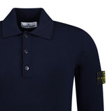 Stone Island Wool Polo - Shirt Navy - Boinclo - Outlet Sale Under Retail