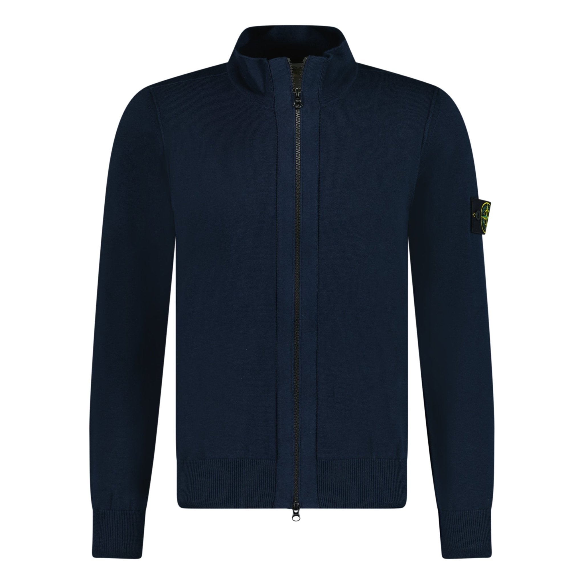 Color variation of Zip-Up Knit Cardigan Navy