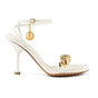 (Womens) Bottega Veneta Dot Sandal Heels White - Boinclo ltd - Outlet Sale Under Retail