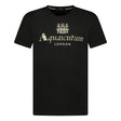 Aquascutum Chest Check Logo T-Shirt Black - Boinclo ltd - Outlet Sale Under Retail