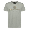 Aquascutum Chest Check Logo T-Shirt Grey - Boinclo ltd - Outlet Sale Under Retail