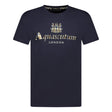 Aquascutum Chest Check Logo T-Shirt Navy - Boinclo ltd - Outlet Sale Under Retail