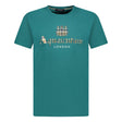 Aquascutum Chest Check Logo T-Shirt Teal - Boinclo ltd - Outlet Sale Under Retail