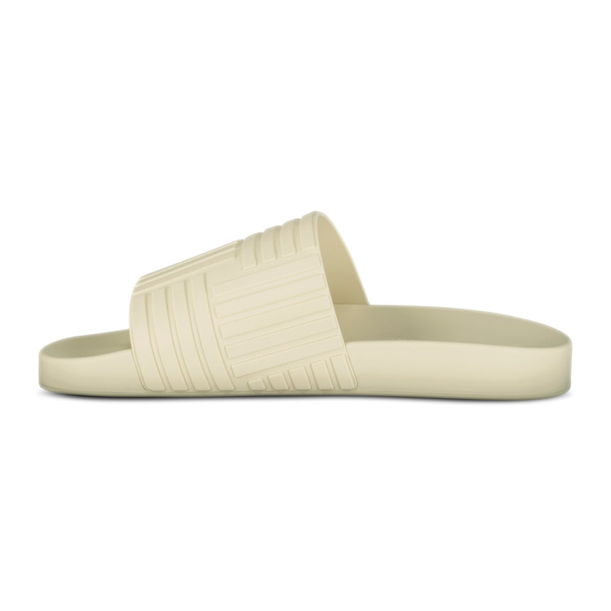 Bottega Veneta Carpet Embossed Rubber Slides Cream - Boinclo ltd - Outlet Sale Under Retail