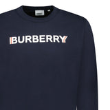 Burberry 'Fawson' Logo Print Sweatshirt Navy - Boinclo ltd - Outlet Sale Under Retail