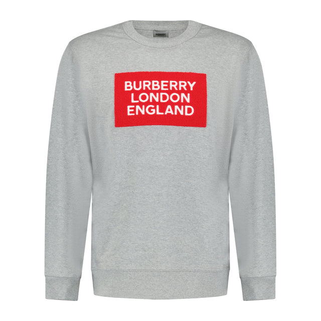 Burberry 'Fawson' Print Cotton Sweatshirt Grey - Boinclo ltd - Outlet Sale Under Retail