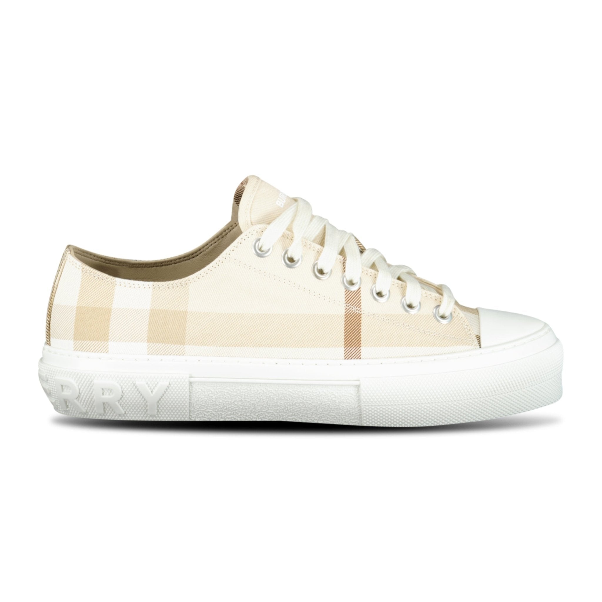 Color variation of 'Jack Low' Check Trainers Soft Fawn