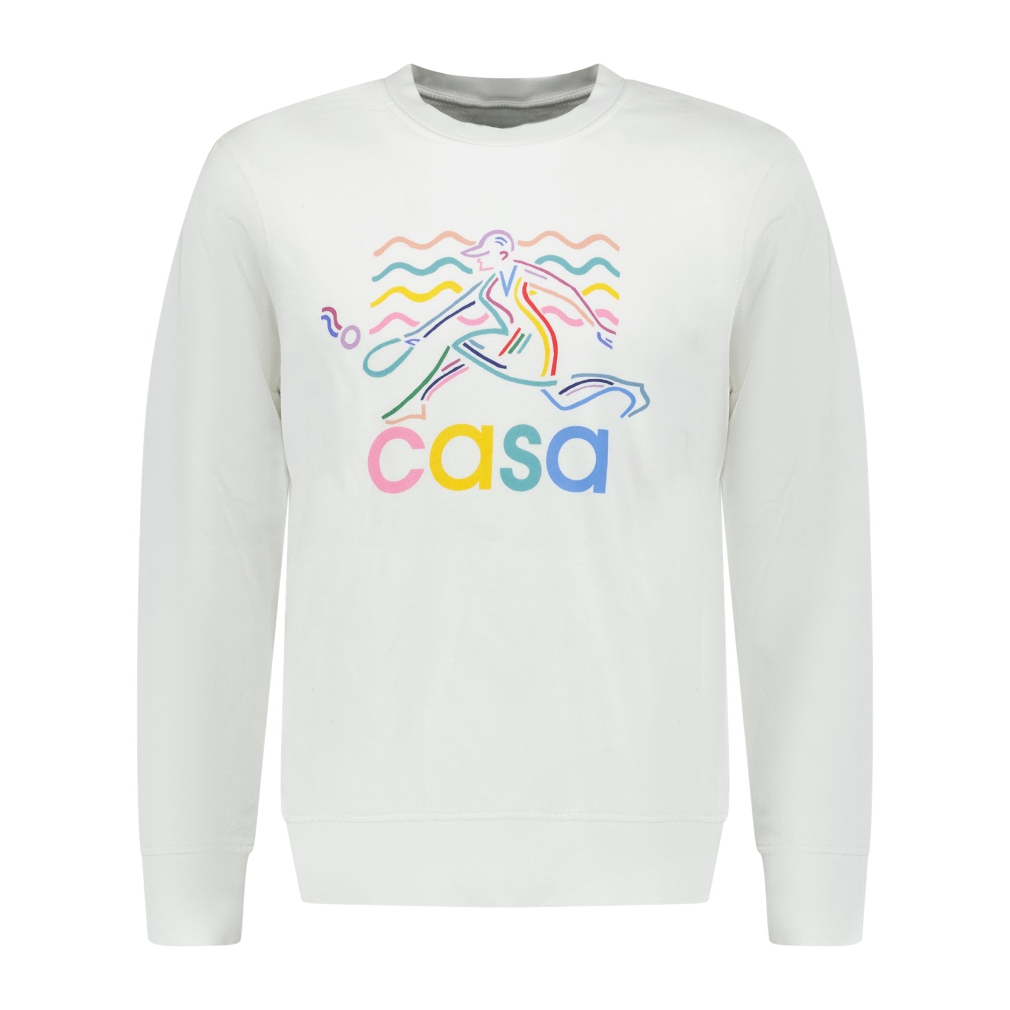 Color variation of 'Beach Tennis' Print Sweatshirt White