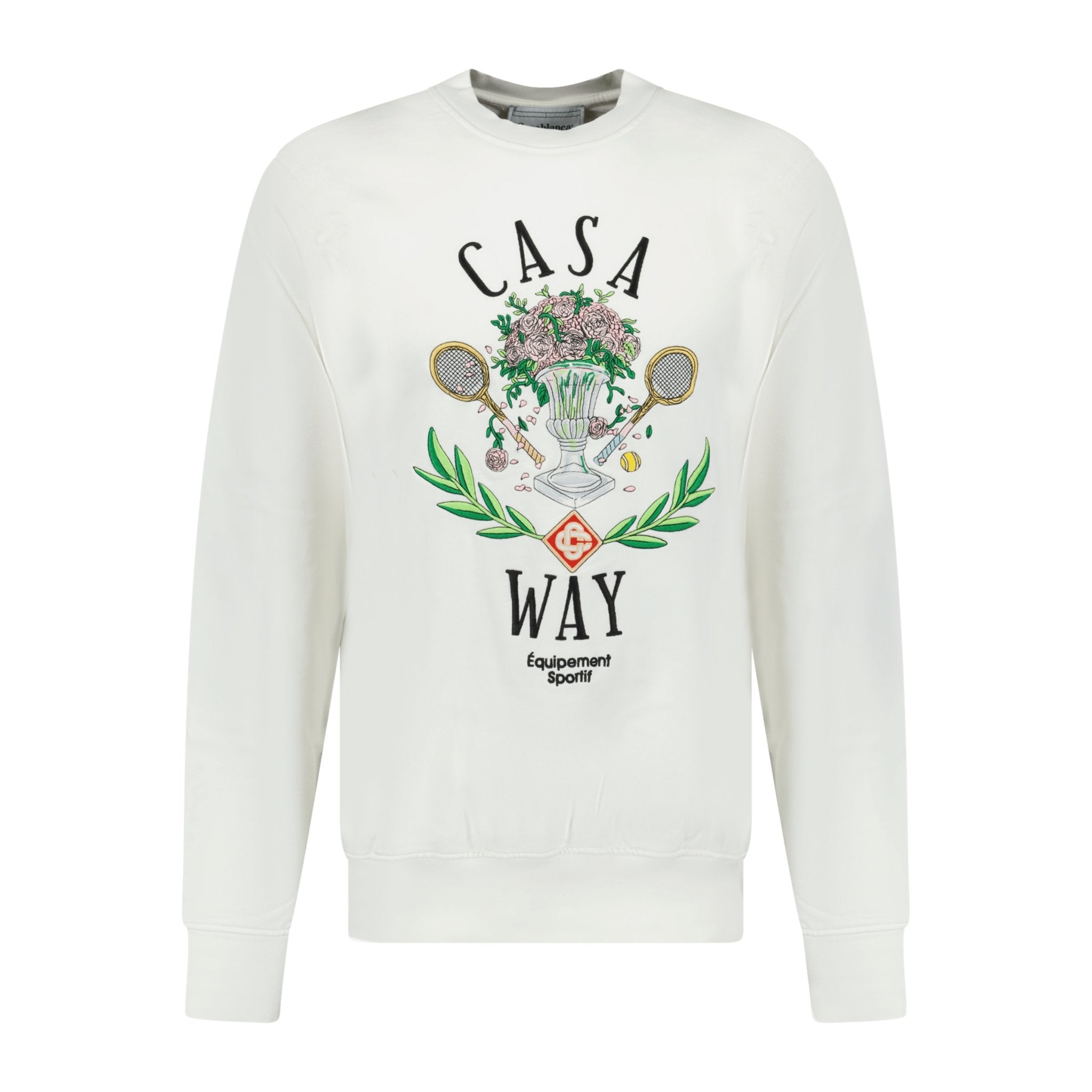 Color variation of 'Casa Way' Graphic Print Sweatshirt White