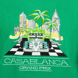 Casablanca 'FINISH LINE' Stitched Print Sweatshirt Green - Boinclo ltd - Outlet Sale Under Retail