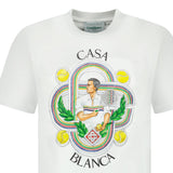 Casablanca 'Le Joueur' T-Shirt White - Boinclo ltd - Outlet Sale Under Retail