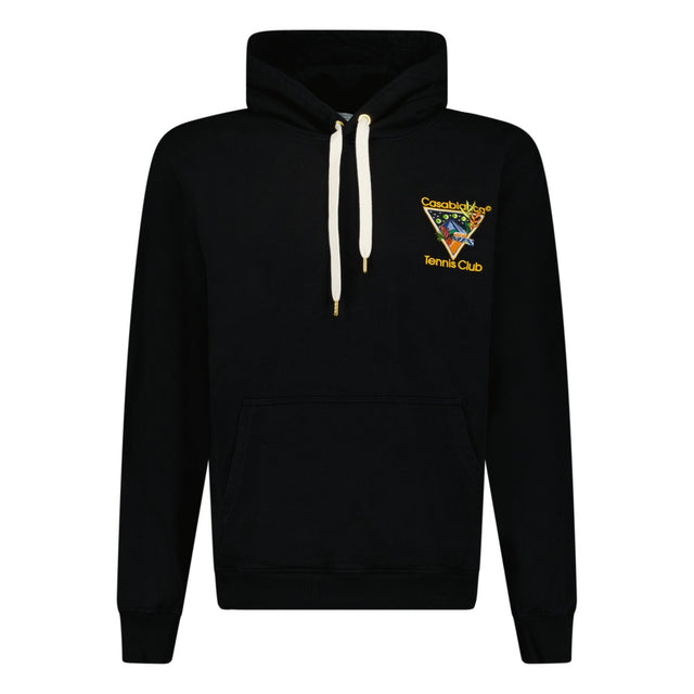 Casablanca Logo Embroidered Hooded Sweatshirt Black - Boinclo ltd - Outlet Sale Under Retail