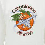 Casablanca Orbite Autour De L'orange Beaded Sweatshirt White - Boinclo ltd - Outlet Sale Under Retail