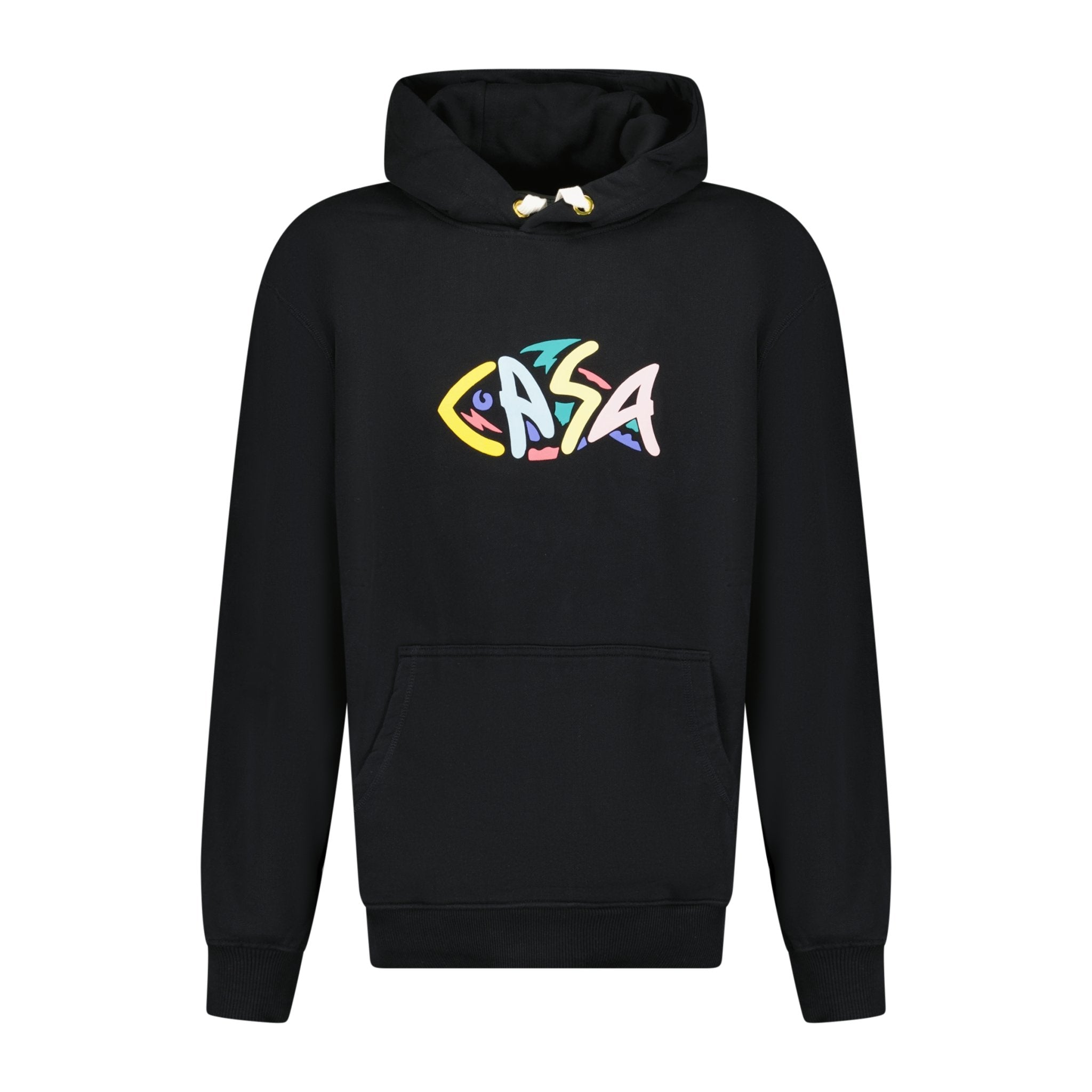 Color variation of 'The Fish Puff' Print Hooded Sweatshirt Black