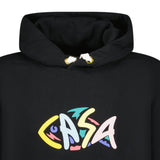 Casablanca 'The Fish Puff' Print Hooded Sweatshirt Black - Boinclo ltd - Outlet Sale Under Retail