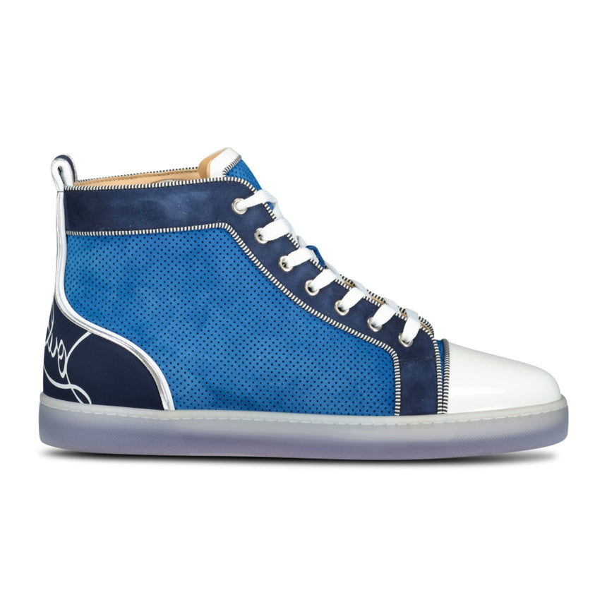 Christian Louboutin 'Fun' High Top Sneakers Navy - Boinclo ltd - Outlet Sale Under Retail