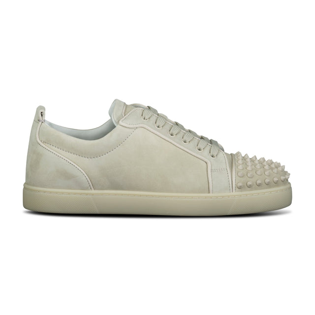 Christian Louboutin 'Junior Spikes' Orlato Sneakers Light Grey / Cream - Boinclo ltd - Outlet Sale Under Retail