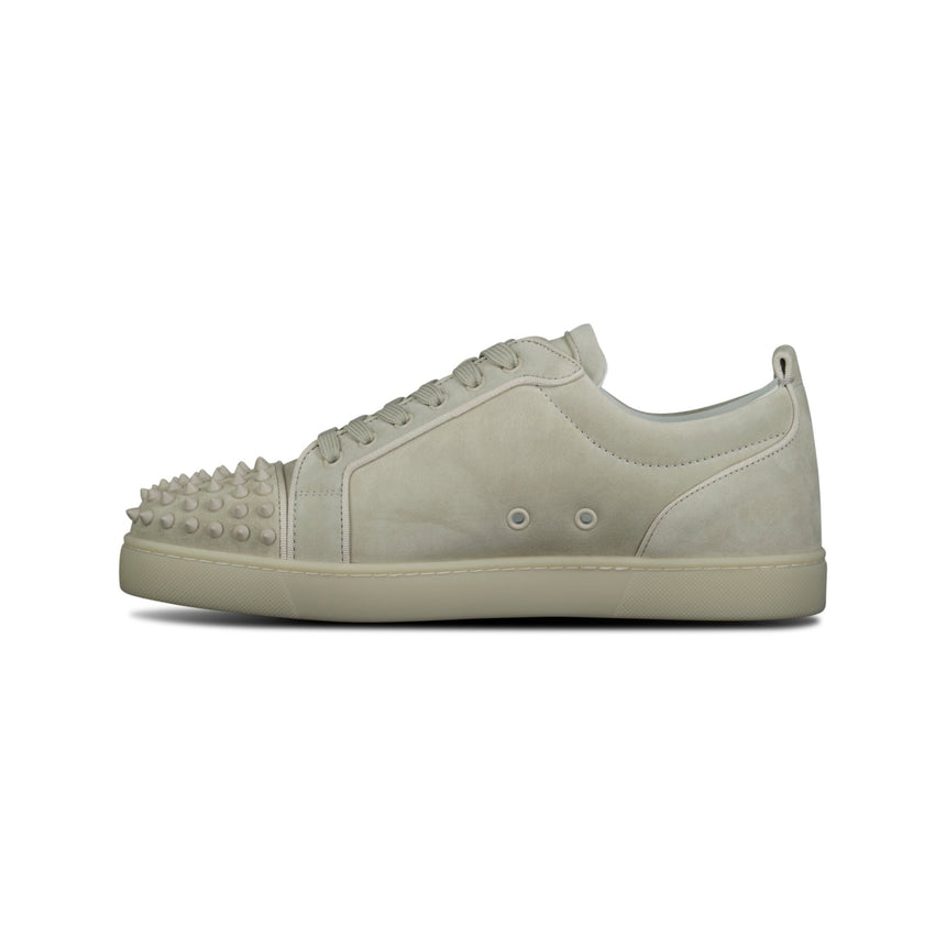 Christian Louboutin 'Junior Spikes' Orlato Sneakers Light Grey / Cream - Boinclo ltd - Outlet Sale Under Retail