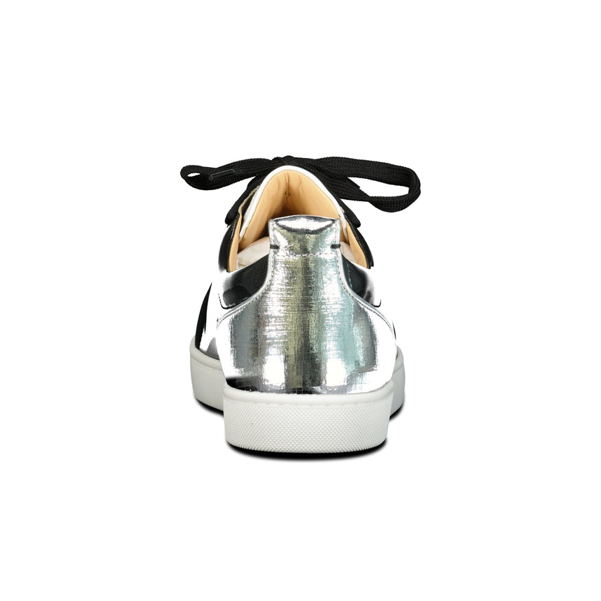 Christian Louboutin Louis Junior Orlato Flat Black & Silver - Boinclo ltd - Outlet Sale Under Retail